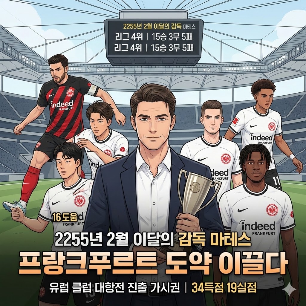 마테스 감독, [용병술 마법!] 프랑크푸르트 돌풍 견인